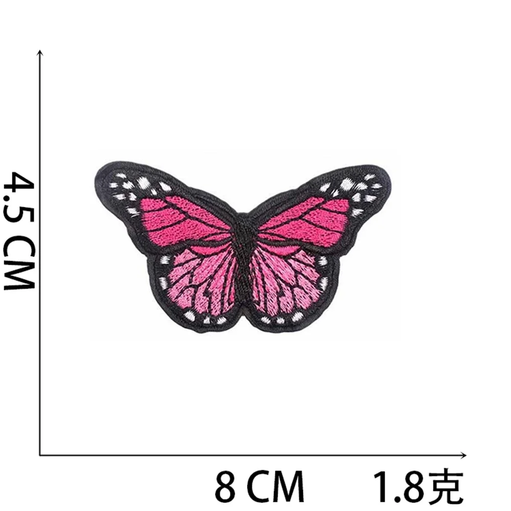Naszywka na odzież Naklejki do szycia Naprasowanki Naszywki Motyl Kwiat Haft Topliwa aplikacja Odznaka Plecak Dekoracja Pasek