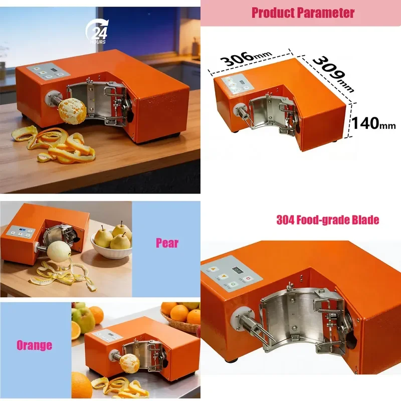 

YWM Certificate Hot Sale Fully Automatic Smart Control Small Peeling Machine Fruit Pear Peeler