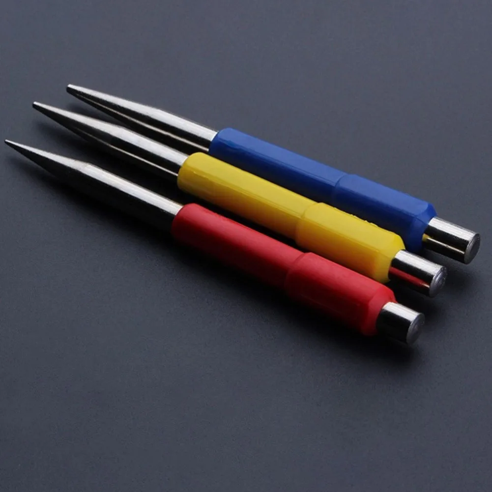 Center Punch High Quality Center Punch Set with Hard Assembly Drill 3 Piece Precision Tool for Positioning and Punching