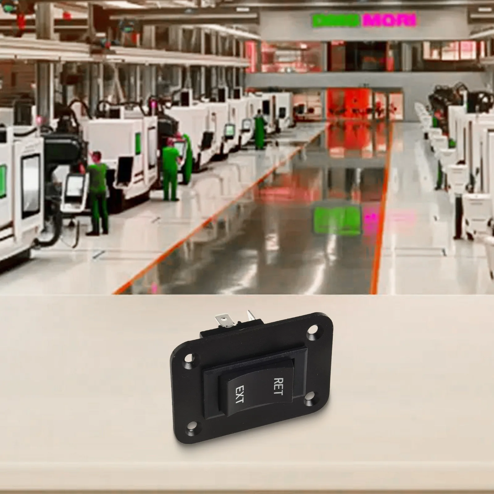

For Automotive Use Color: Black DPDT Switch Forward Reverse Switch 4-pin Switch Brass Terminals Compatible With RVs