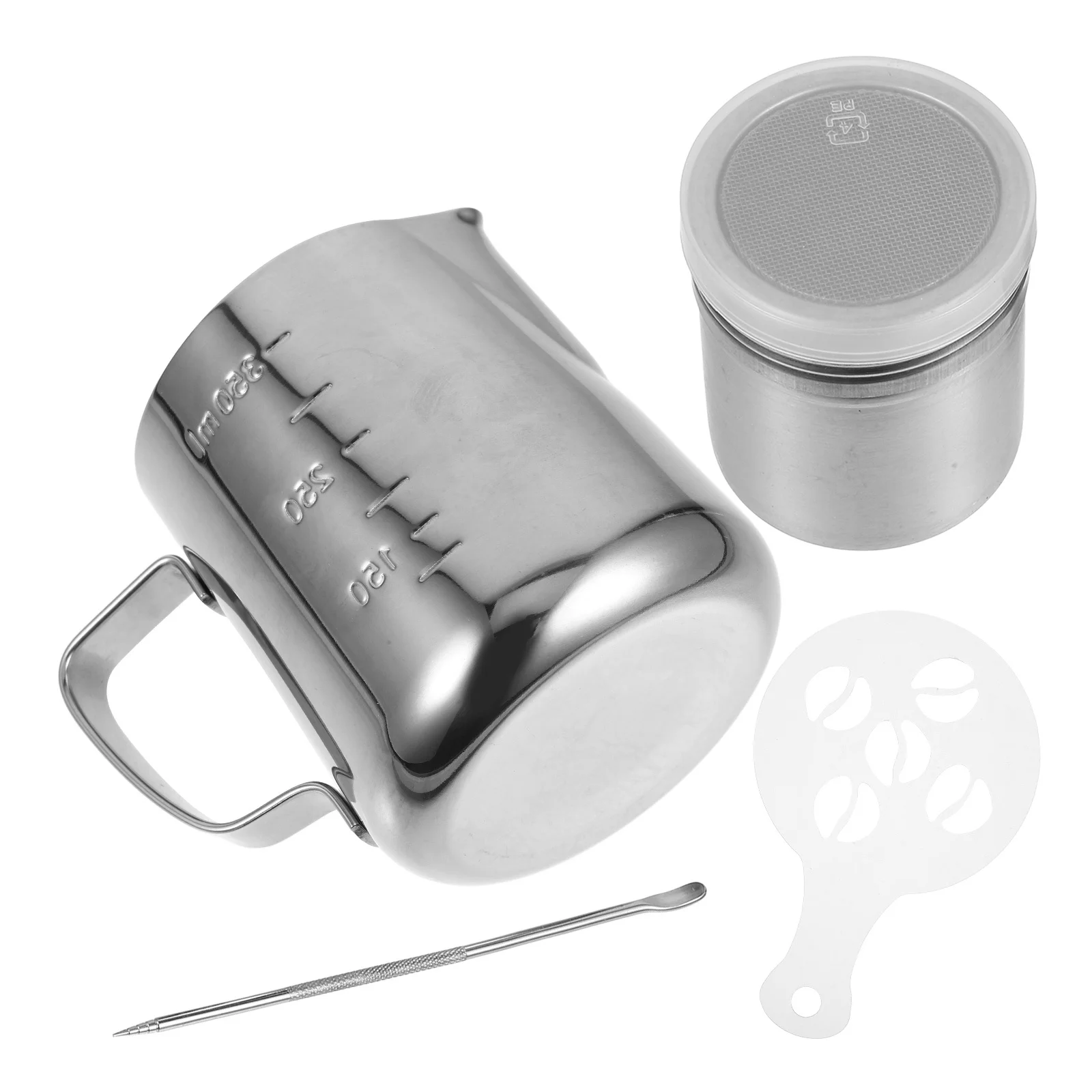 

1Set Stainless Steel Milk Frothing Jug Multi-Functional Large Capacity Milk Pitcher for Espresso Latte Cappuccino