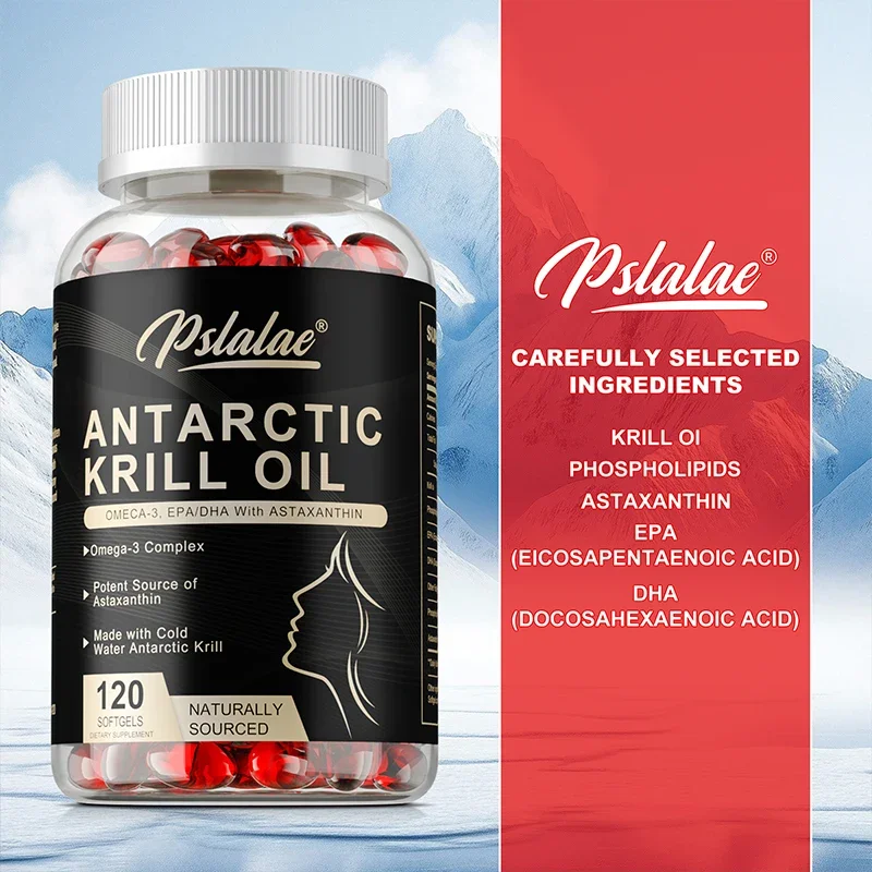 

Antarctic Krill Oil - Contains Krill Oil To Support Joint, Brain and Heart Health, Boost Metabolism, and Improve ImmunitySupplem