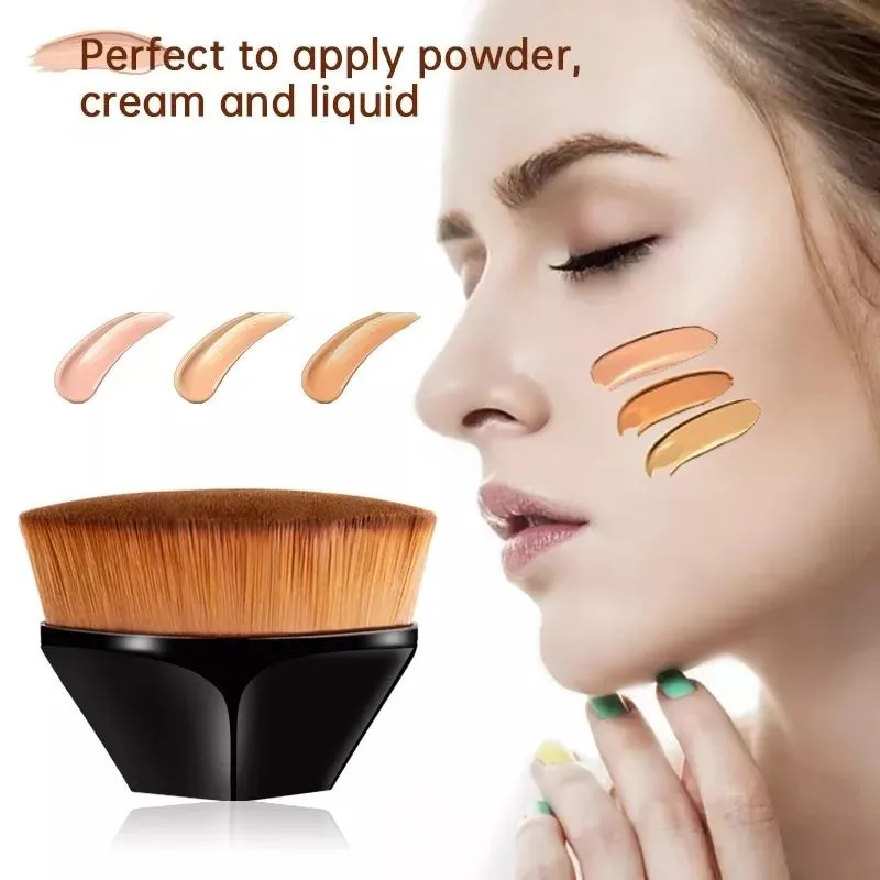 Neuer magischer Make-up-Pinsel für flüssige Foundation und BB-Creme, spurlos, weiche, hochdichte Faserhaare, leicht zu transportieren, Beauty-Tools für Mädchen