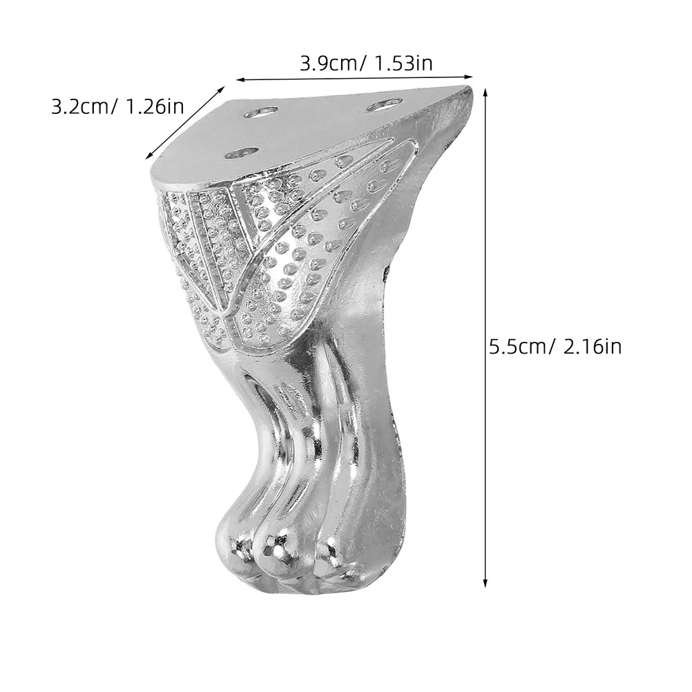 4pcs Retro Metal Corner Leg Protectors for Furniture Stability & Aesthetic Enhancement