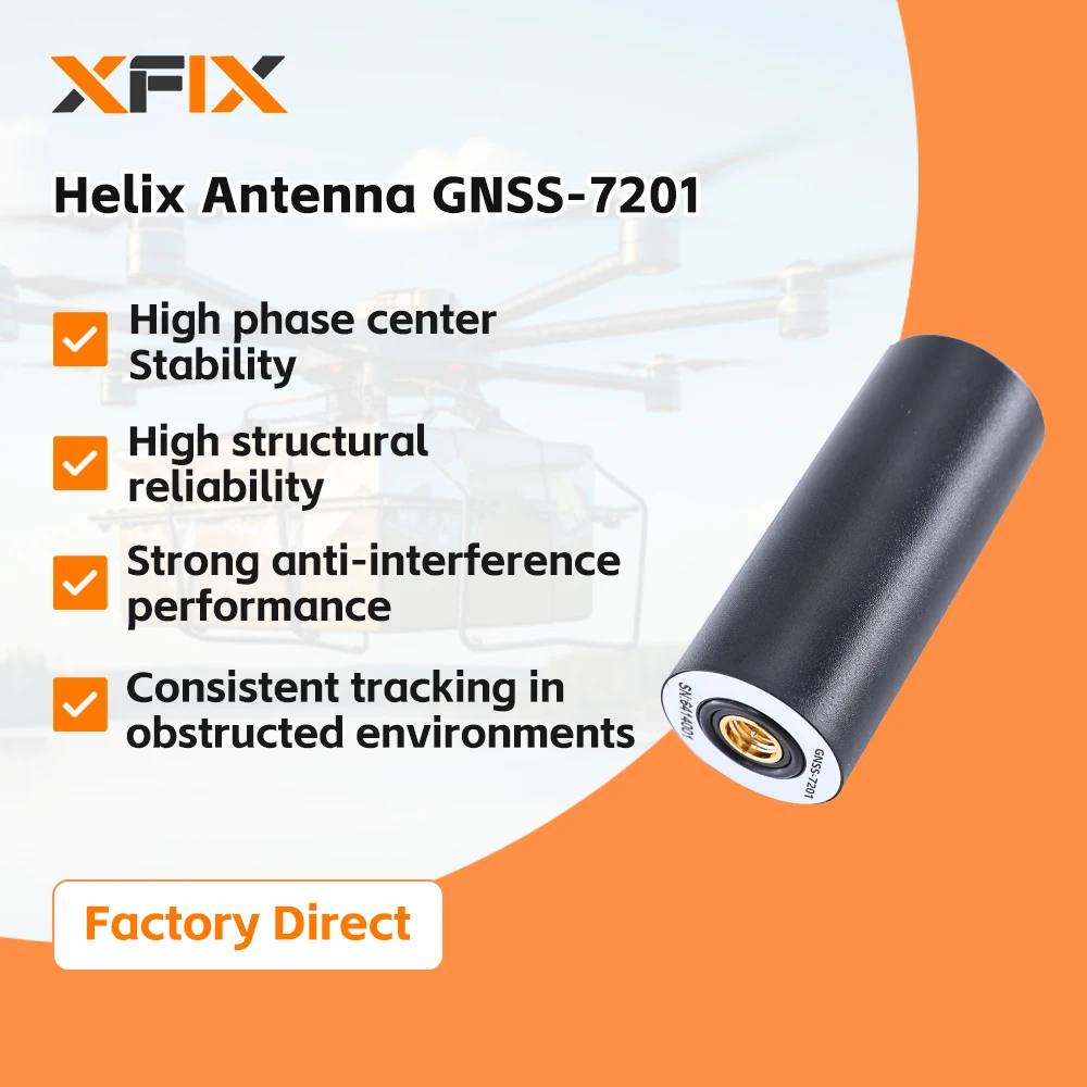 Helix Antenna GNSS-7201 GNSS Antenna Adopts Eight-arm Coupling and Four-feed Technology