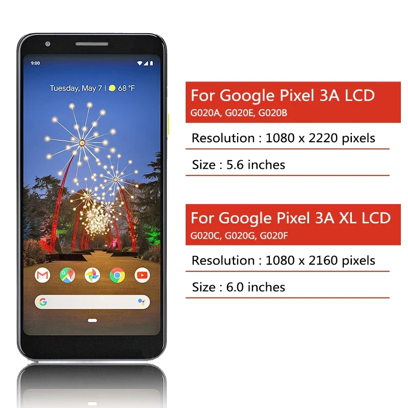 Новинка для Google Pixel 3a LCD G020A G020E G020B Дисплей Сенсорный экран с дигитайзером для Google Pixel 3A xl G020C G020G G020F Дисплей