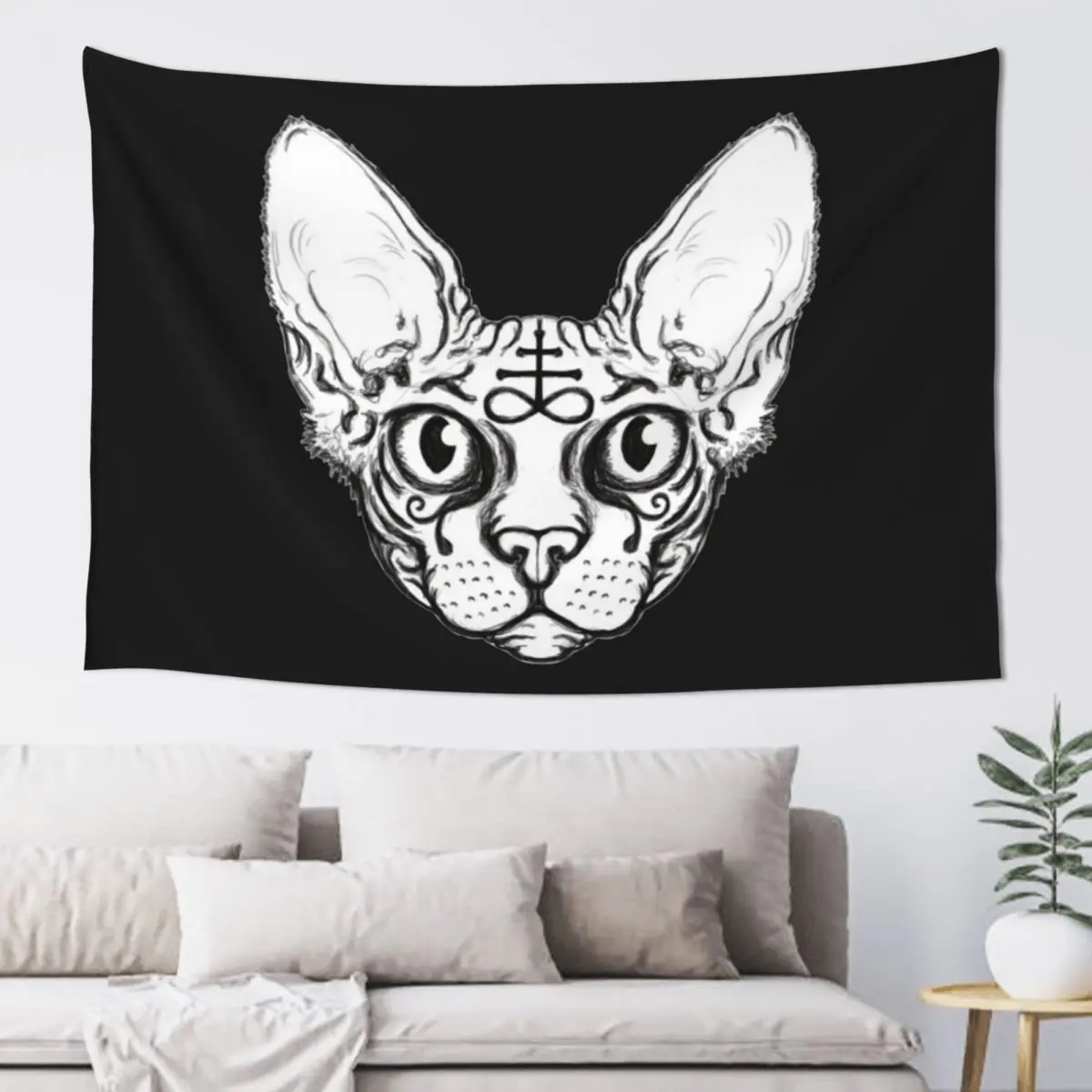 

Sphinx Cat Tapestry Wallpaper Bedroom Decor For Room Luxury Living Room Decoration Tapestry