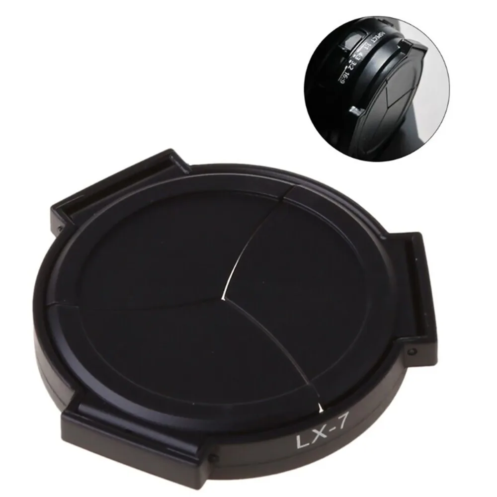 Automatyczna otwarta nasadka obiektywu nowa ABP + PC pyłoszczelna osłona LX-7 automatyczne zamykanie czarne akcesoria do aparatu dla Panasonic DMC-LX7