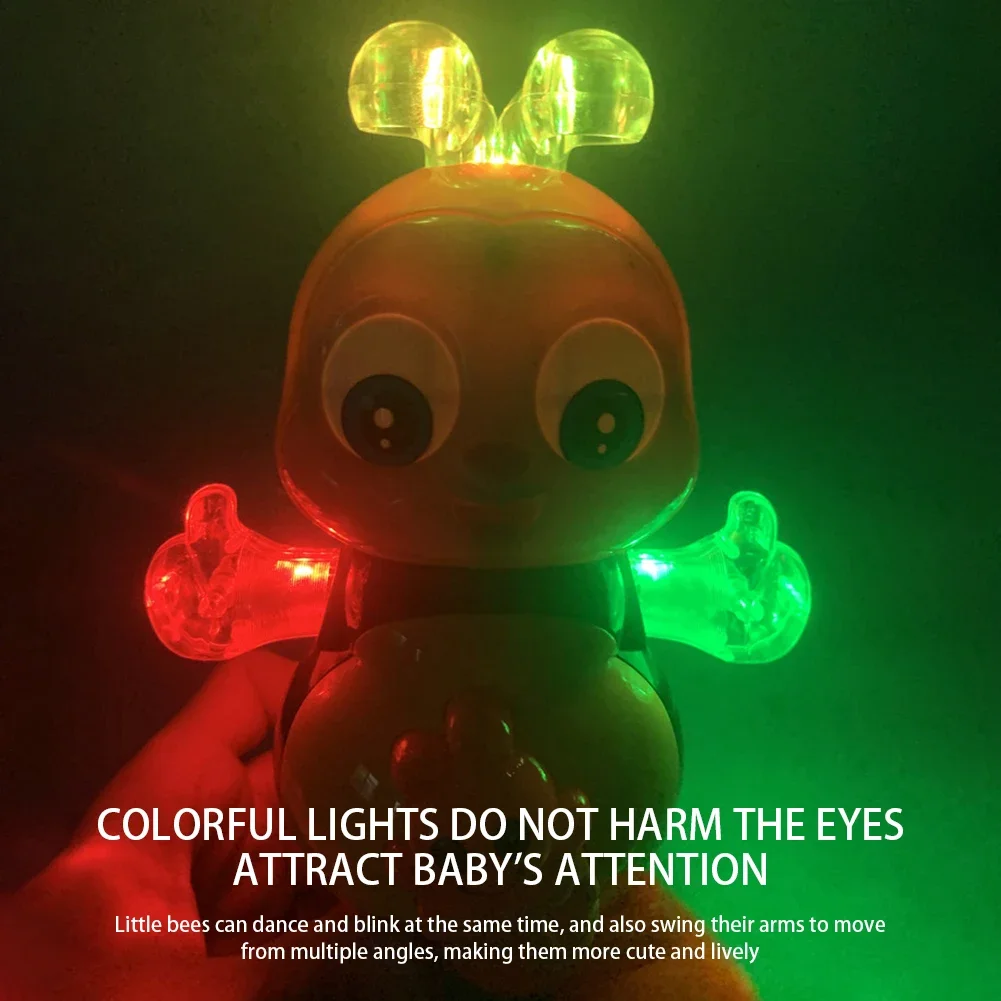 Vocaal Cartoon Bee Elektrisch Speelgoed Met Geluid Flitsverlichting Zingen Dans voor Meisjes Jongens Kinderen Elektronische Huisdieren Muziek Geschenken