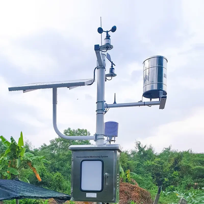 RK400-07 304SS Metal ABS Plastic Pulse Tipping Bucket Rain Gauges Set with RS485 Output 0.5mm Resolution Weather Station