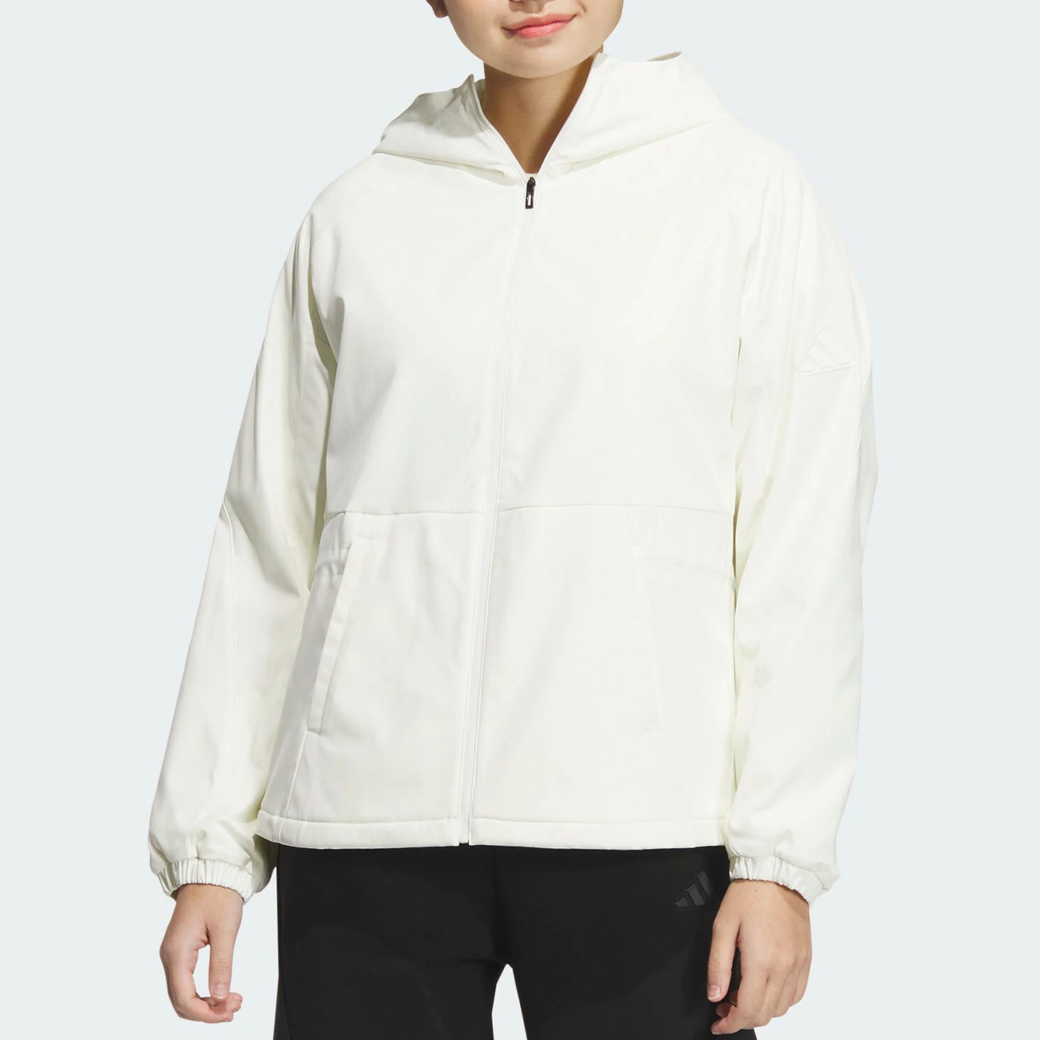 

Adidas Authentic Autumn Winter New Style Women's Waist-Fitting Sports Woven Jacket JZ4151