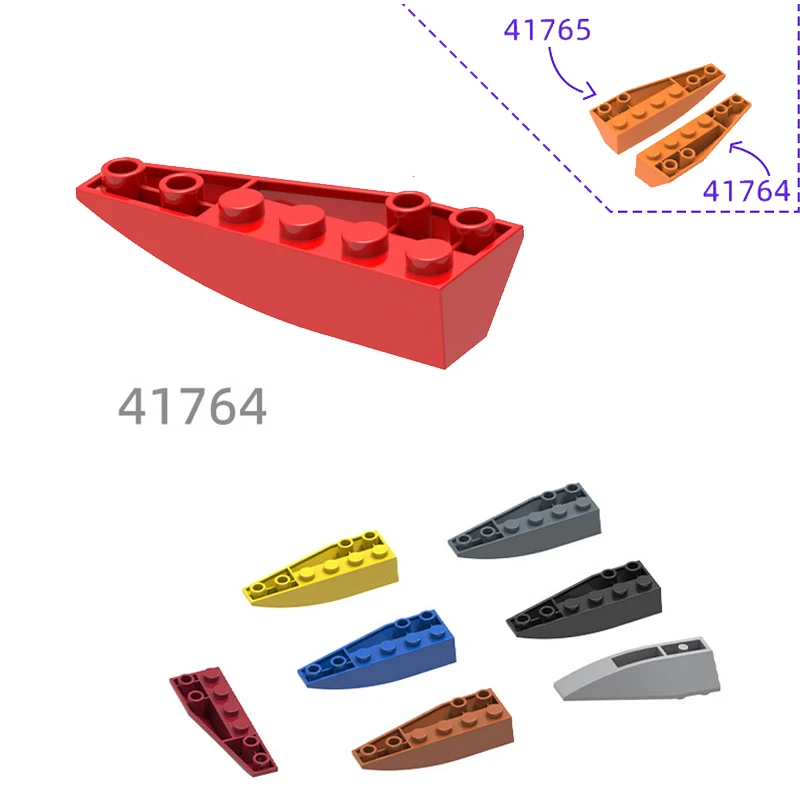 

1pcs MOC 41764 Curved Wedge Pieces 6x2 Right-Angle for DIY Building Sets, Educational Brain Teaser Toy for Kids, Ideal Gift