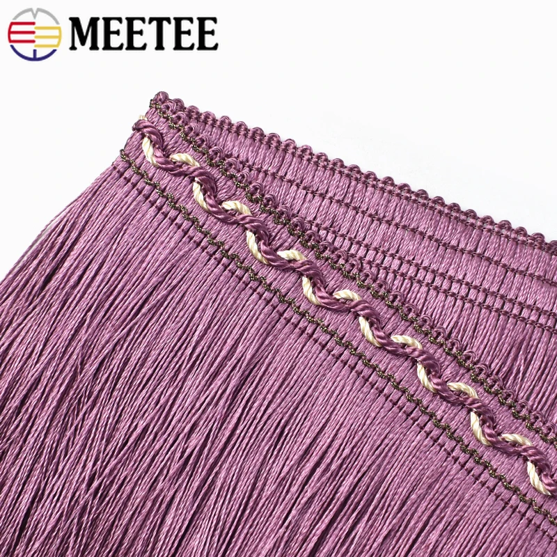 1/2/3/4/5M Meetee 13cm Tassel Fringe for Curtain Lace Home Textile Trimming Garment Clothes Tassels Ribbon DIY Sewing Accessory