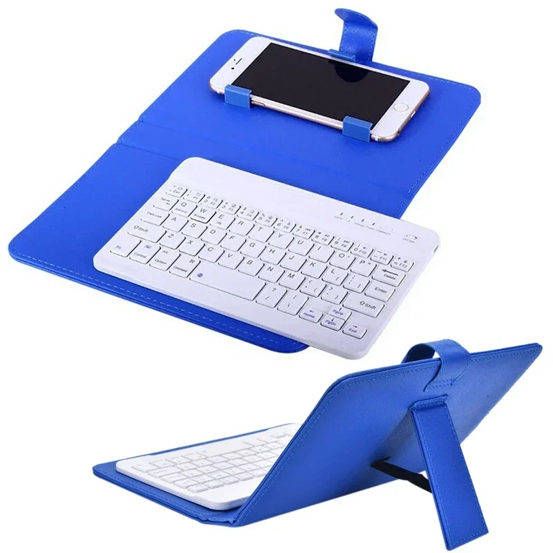 

Wireless Bluetooth Keyboard For Iphone Huawei Xiaomi Tablet Mini Keyboard Mobile Phone Gaming Keyboard PU Case Support