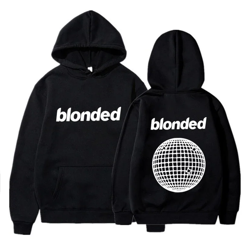 

Streetwear Rapper Frank Channel Graphic Print Sweatshirt Ocean Blonde Hoodie Hip Hop Retro For Autumn Winter
