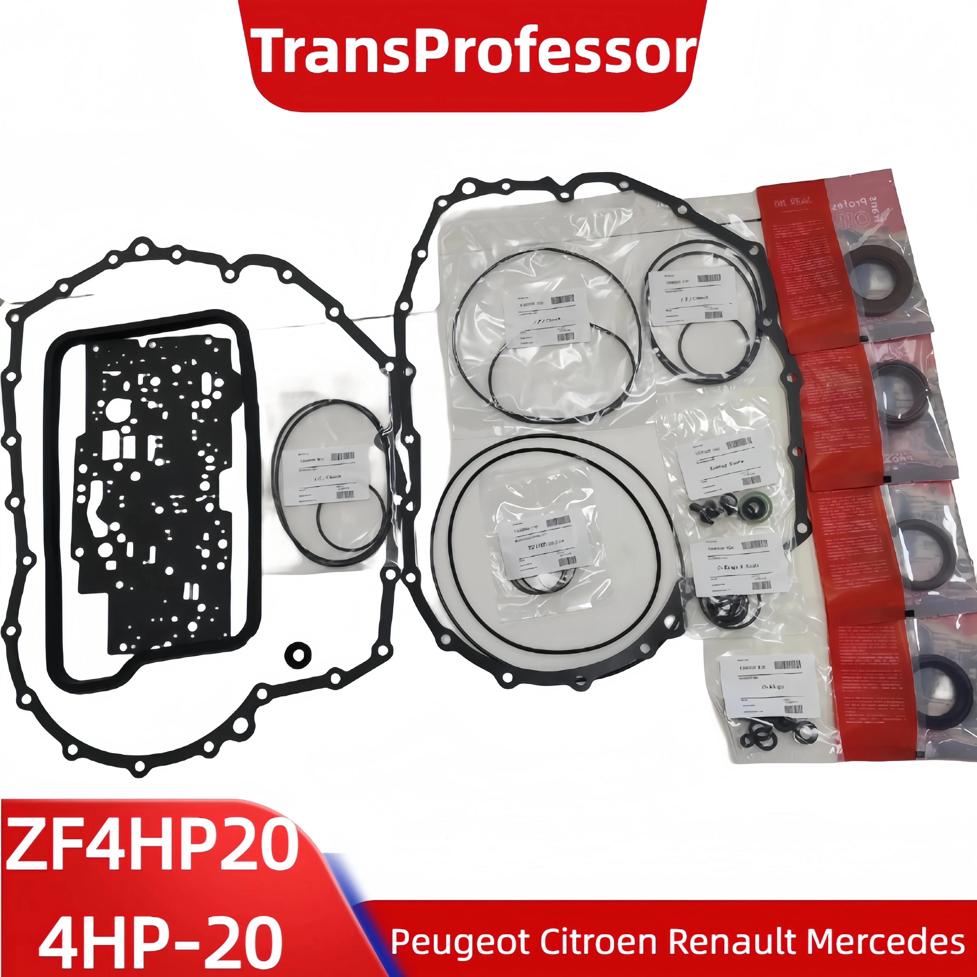 

ZF4HP-20 4HP20 Transmission Repair Overhaul Kit for Peugeot Citroen Renault Mercedes,TransProfessor Gearbox Seals Gaskets Car