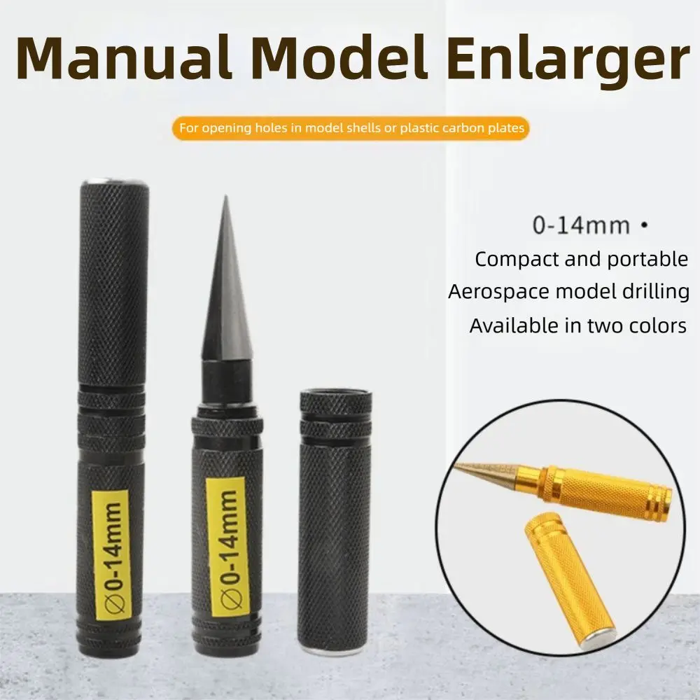 

0-14mm Manual Hole Opener Reamer Bevel with Scales Model Reamer Metal Construction Expanding Hole Drill Puncher Plastic Plates