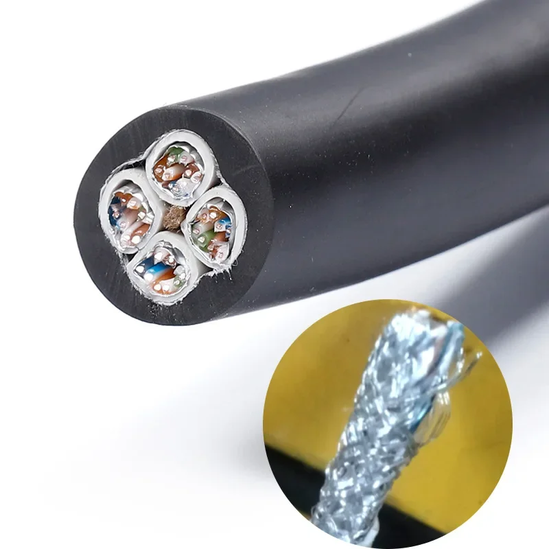 4ch Cat6 With Shielding Network Cable Rj45 Ethernet Snake Performance Stage Audio and Video Network Control Line