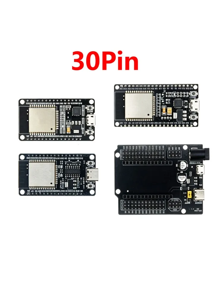 ESP32 ESP32D DEVKIT V1 – bezprzewodowa płytka programistyczna z obsługą WiFi i Bluetooth, z portem Micro USB, dwurdzeniowym procesorem, układem CP2102, układem CH340 i modułem ESP-WROOM-32. — zdjęcie produktu 2