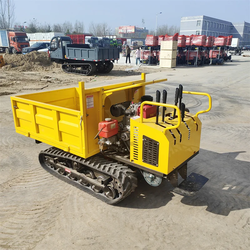 1Ton Garden Track Crawler Mini Dumper 1500KG Diesel Fuel New Condition Euro 2 Emission Standard Left Steering view 5