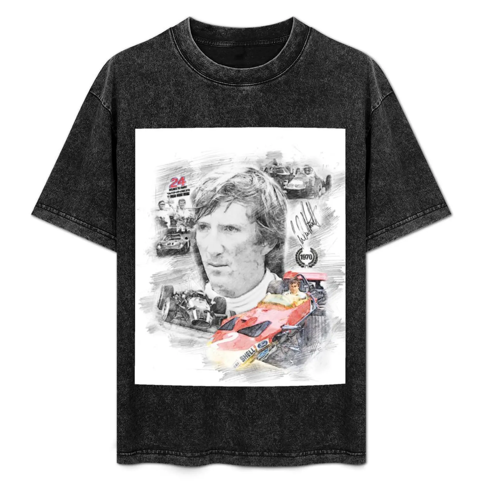 Jochen Rindt T-Shirt customs boys animal print anime tshirt mens shirts graphic tee