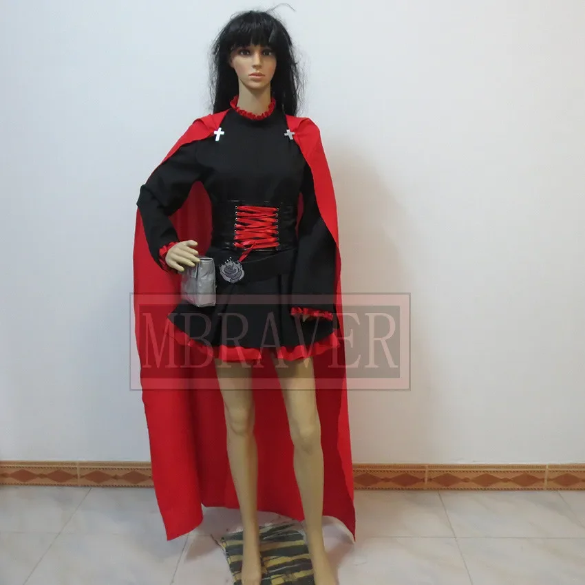 

Red Trailer Ruby Rose Lindsay Tuggey Christmas Party Halloween Uniform Outfit Cosplay Costume Customize Any Size