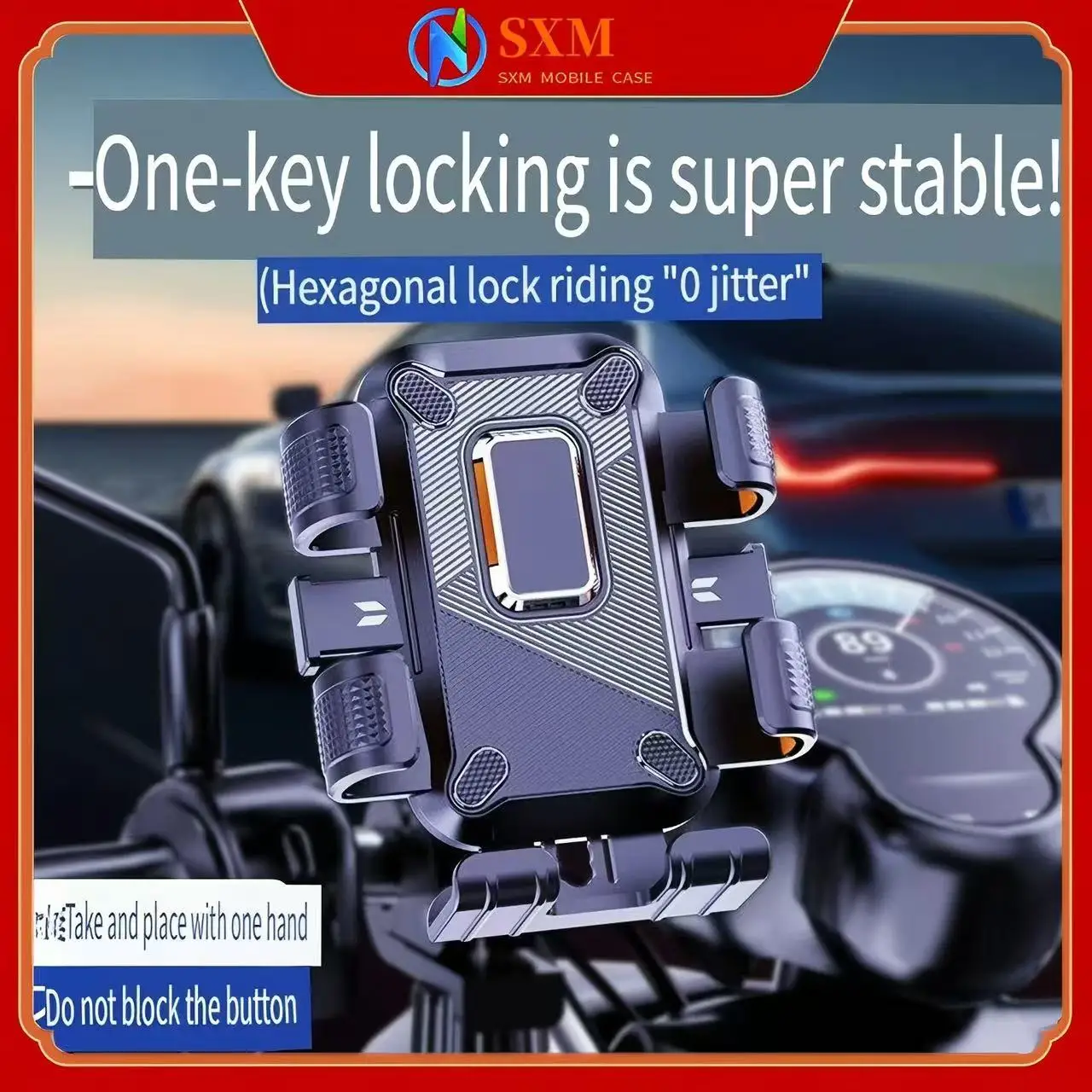 

Electric Vehicle Mobile Phone Holder Navigation Battery Car Anti-Shock Self-propelled Motorcycle Fixed Anti-Shake