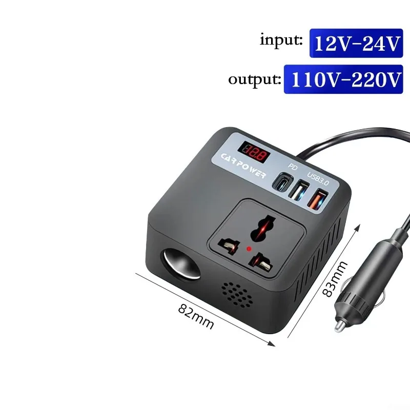 Portable Vehicle Inverter Car Power Converter Multifunctional Vehicle Power Conversion Board for Truck and All Types of Vehicles