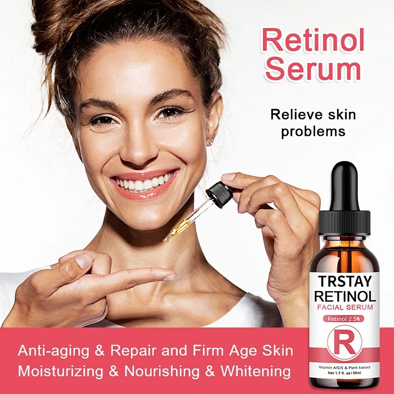 SDP  Retinol Face Serum 2.5% With Hyaluronic Acid Anti Wrinkle Whitening Moisturizing Brightening Retinol Essence Skin Care