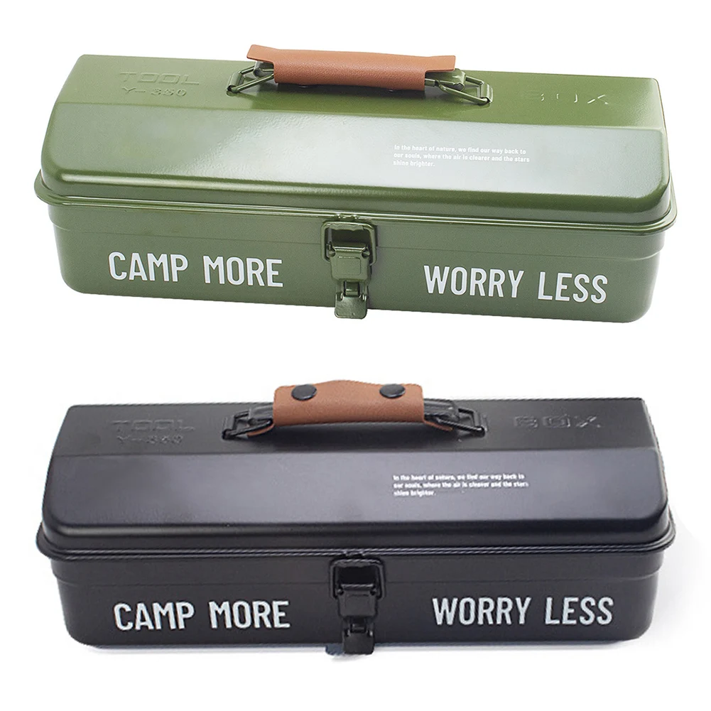 

Portable Tool Box Camping Tool Box Camping Gear Compact Storage Solution Easy To Carry Leather Hand Guard For Wrenches