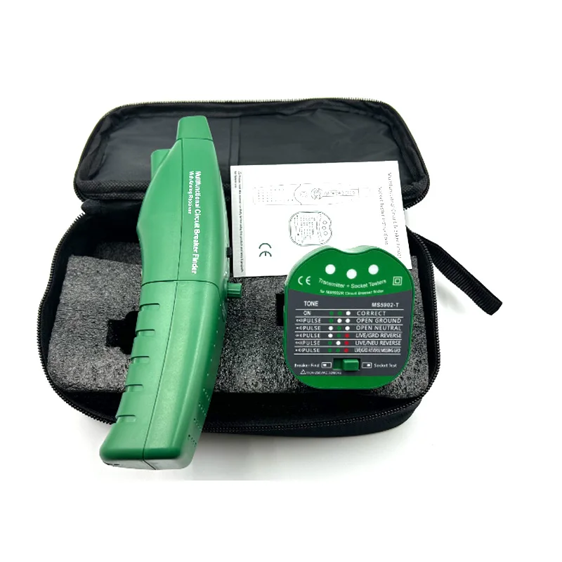 MS5902 Automatic Circuit Breaker Finder Fuse Socket Tester Specification American 110V-240V with Flashlight