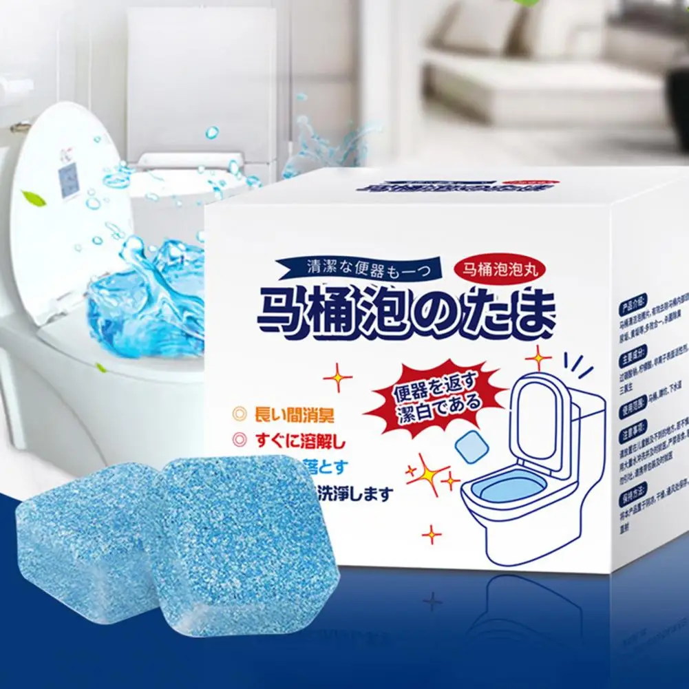 Great Soluble Bathroom Toilet Effervescent Tablets Deep Cleansing Easy to Use Toilet Cleaning Tablets for Home