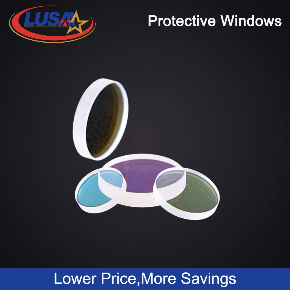 LUSAI Laser Protection Window Lens Protective Windows Dia18/20/24.9/27.9/30/34/37 for WSX Precitec Raytools WSX Bodor Laser Head