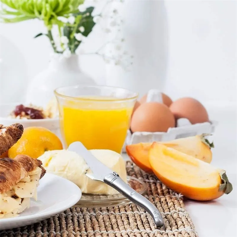 Laguiole زبدة الموزعات سكاكين الجبن الفولاذ المقاوم للصدأ سكين الزبد المطبخ الفضيات مطعم بار الجبن أدوات طفل 4-10 قطعة