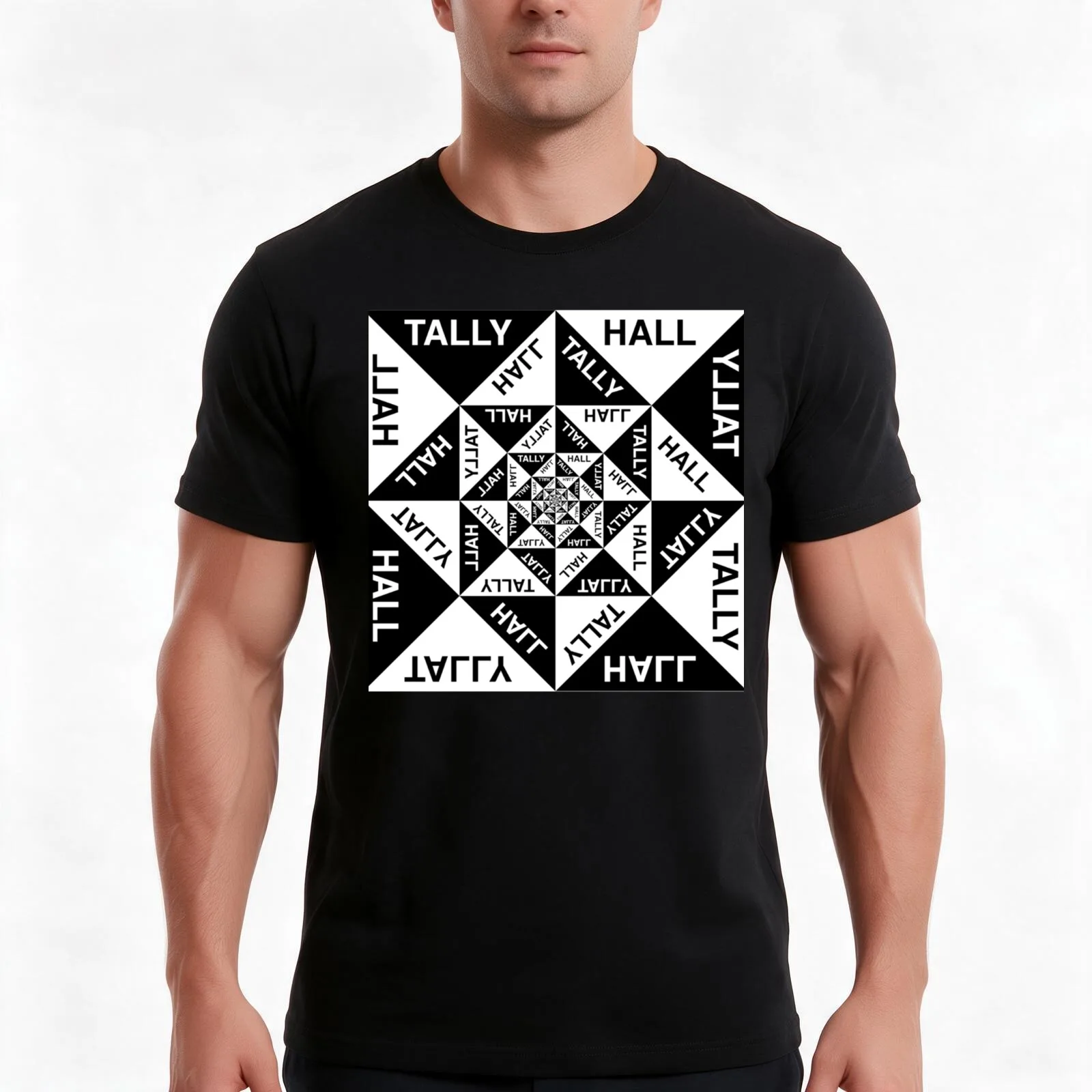 New 02 Tally Hall Band Logo Genre ?indie Pop T-Shirt, Summer Casual Cotton Tee, Oversized Streetwear Tops, Vintage Graphic Print