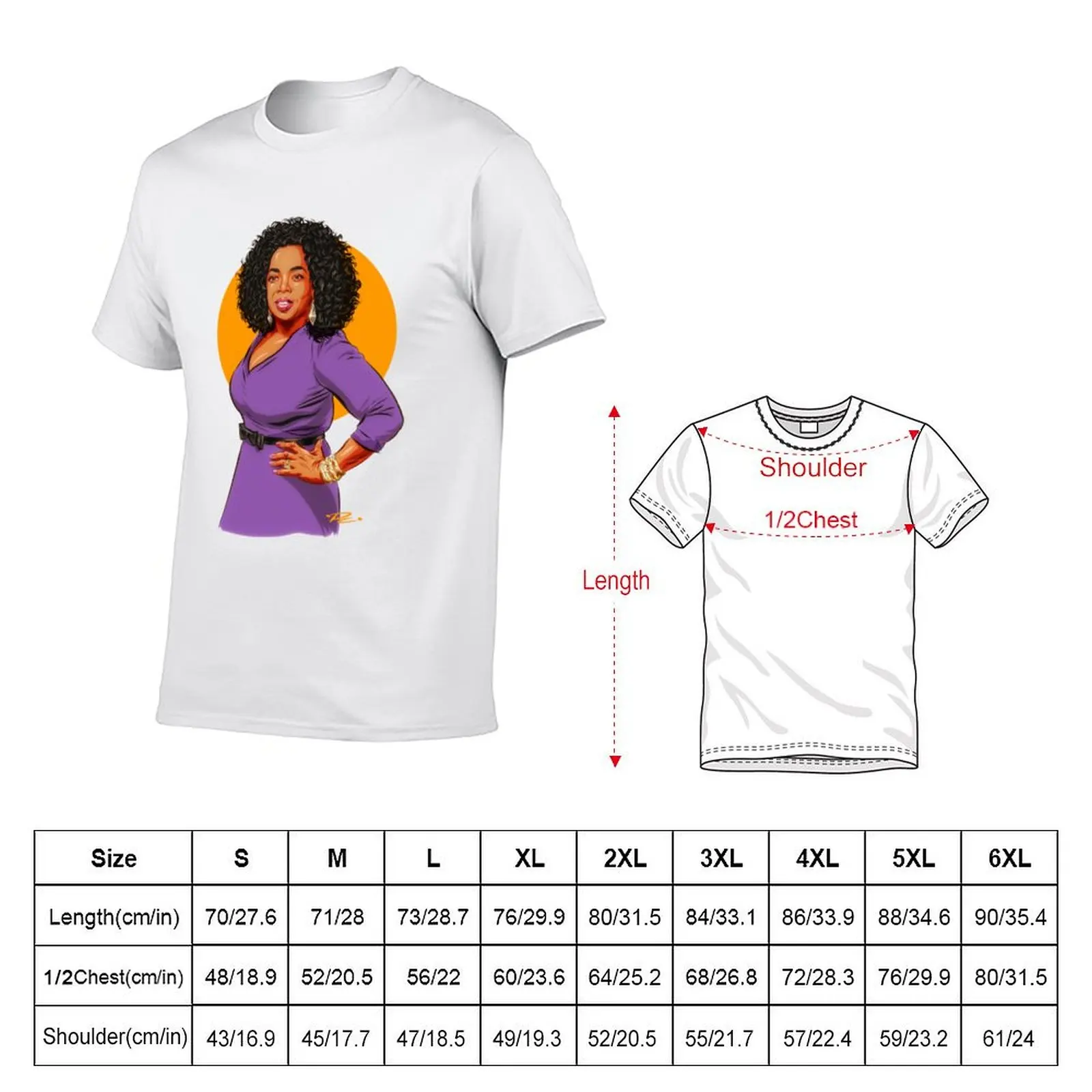 oprah winfrey T-Shirt funny t shirts cotton man t shirt luxury T-Shirt