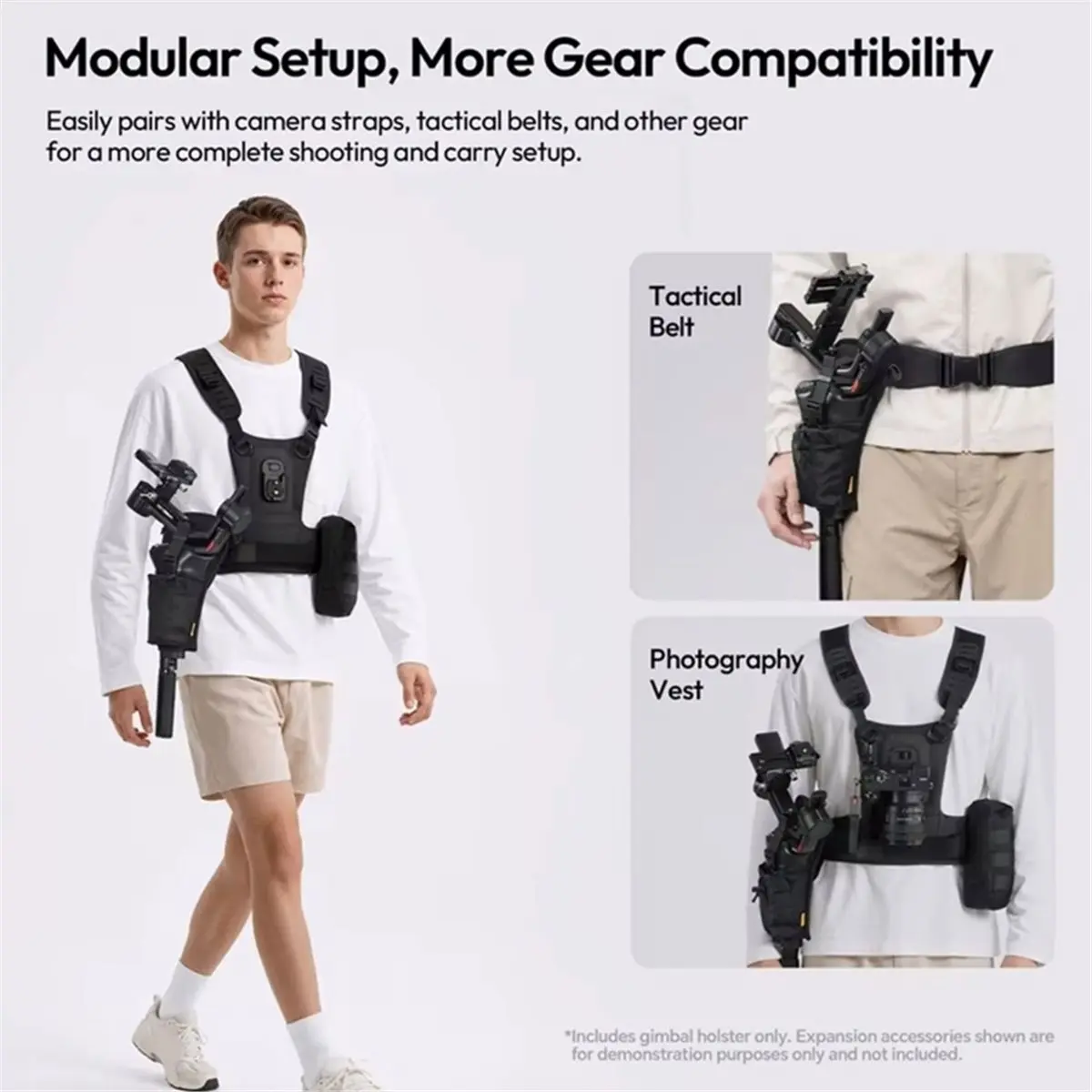 

DT75BG CB01 Camera Gimbal for 3 Mini / 3 / 4 Mini / 4 Pro Stabilizer Expandable Shoulder Strap