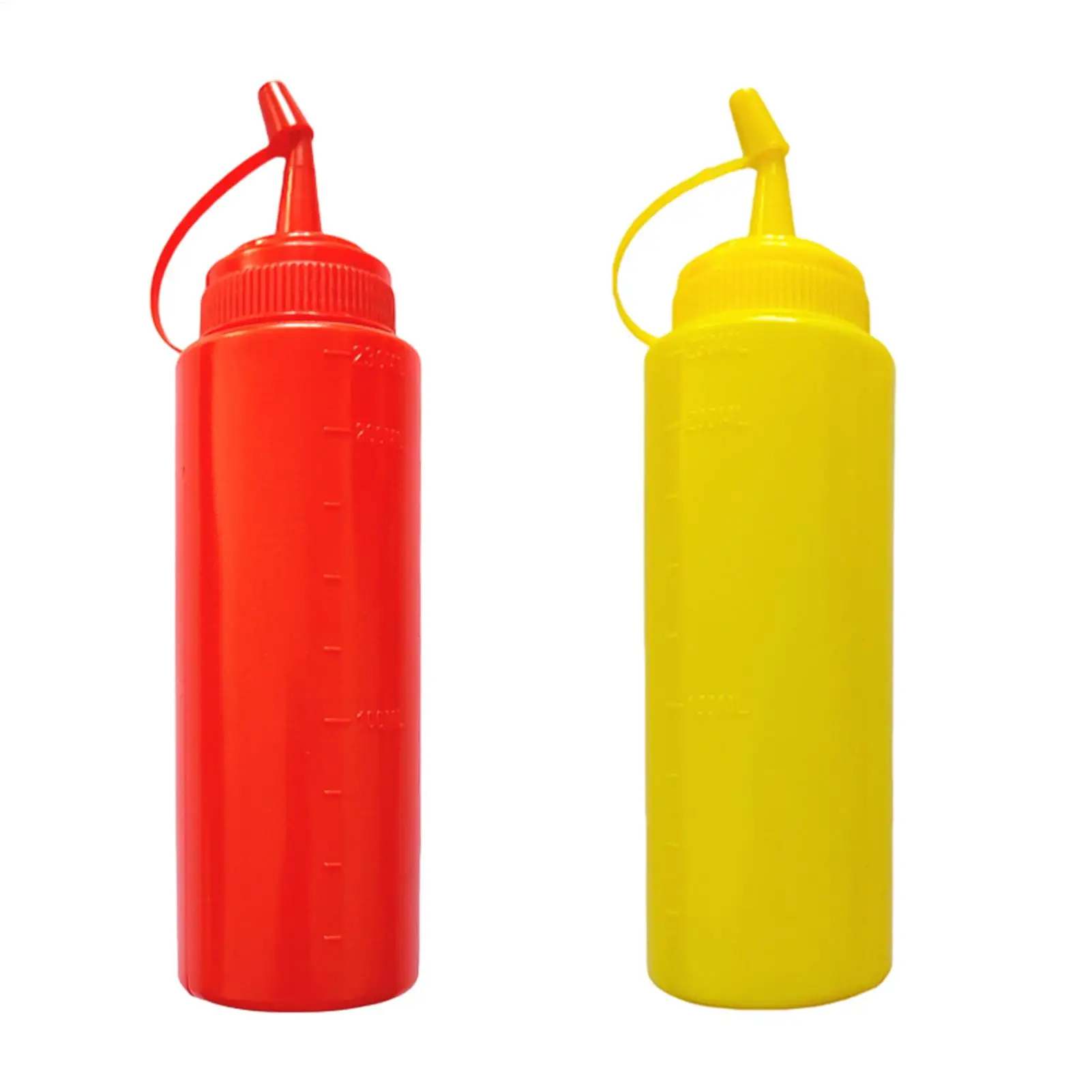 Large Squeeze Condiment Bottles With Nozzles Ketchup Mustard Salad BBQ Sauces Dispenser Squeeze Sauce Bottle Kitchen Gadget