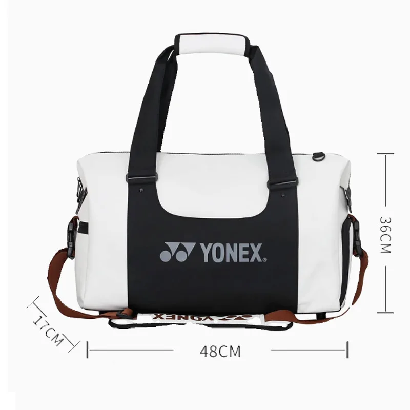 Yonex-Bolso de hombro para raqueta Unisex, bolsa de bádminton duradera de alta calidad con gran compartimento para sujetar todos los accesorios