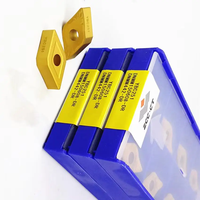 

DNMG150608-DR YBC251/DNMG150612-DR YBC251/DNMM150608-DR YBC251/DNMM150612-DR YBC251 ZCC.CT Твердосплавные пластины с ЧПУ Токарные инструменты