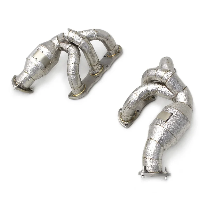  Head Section High flow Pipes Exhaust Pipes branch downpipe Exhaust Pipe with catalyst For Porsche Boxster/Cayman 987.2 