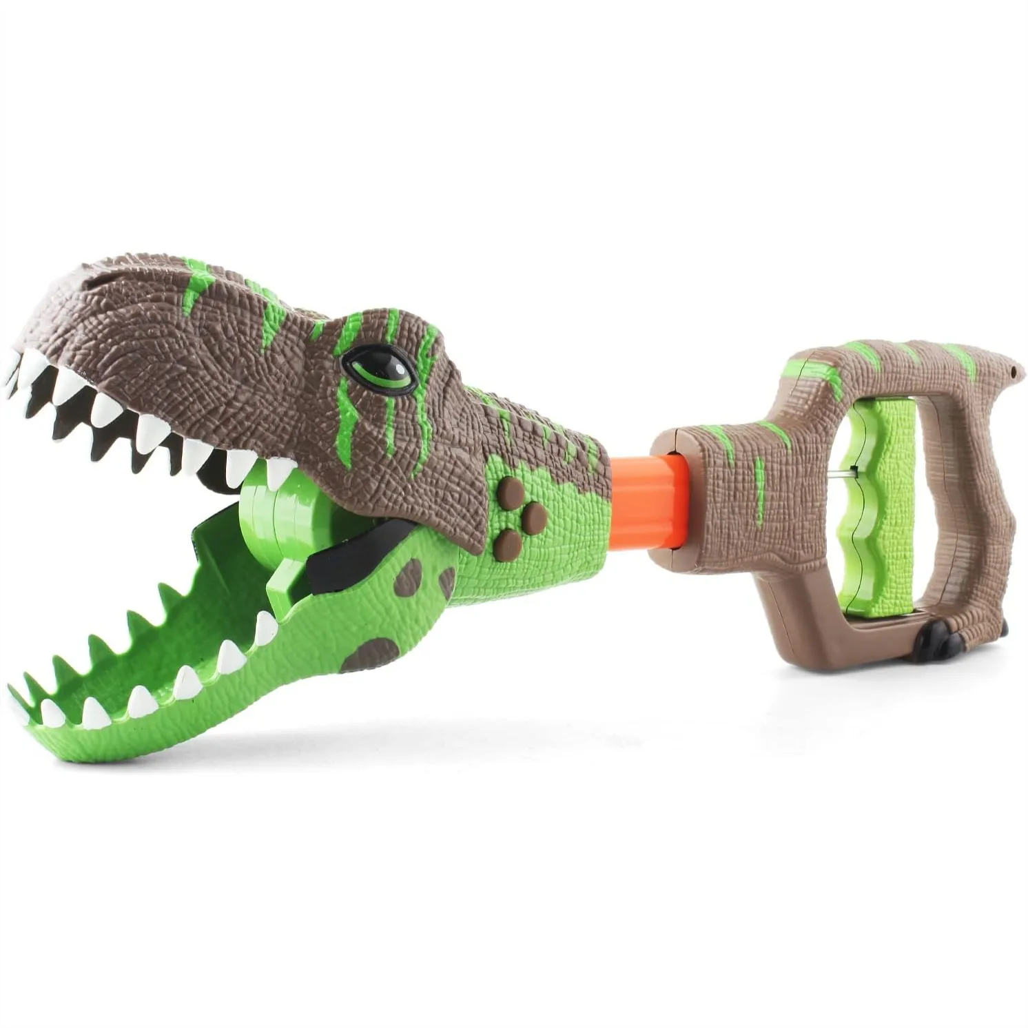 

Dinosaur Grabber Claw Toy with Roar Sounds and Light for Kids, Fun Interactive T-Rex Reacher Hand