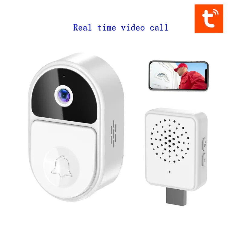 

Smart Electronic Cat Eye Ultra Clear Wide Angle Doorbell Camera Home Anti-theft HD Night Vision Video Voice Intercom Charging