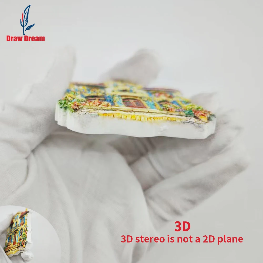 1Pc French Creative 3D Embossed Refrigerator Magnet, World Travel Souvenir Collection, Suitable for Home and Office Decoration, Personalized Exclusive Travel Souvenir Magnetic Refrigerator Magnet, Home Decoration, Kitchen, Room, Office, Cabinet Crafts, Gifts, Holiday Souvenirs, Exquisite Small Gifts