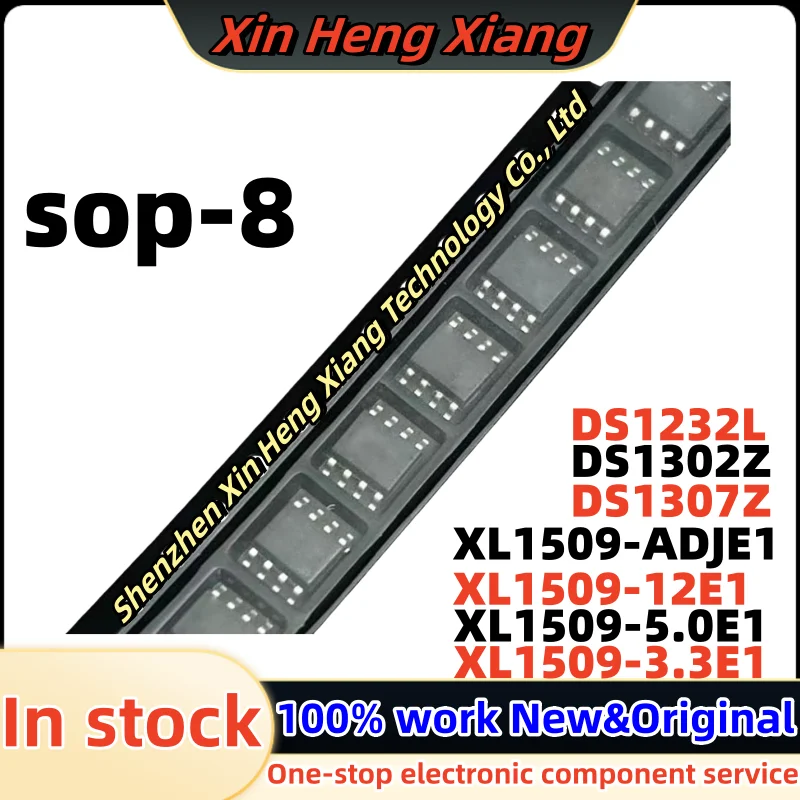 (10pcs)XL1509-3.3E1 XL1509-5.0E1 XL1509-12E1 XL1509-ADJE1 DS1307ZN DS1307Z DS1302ZN DS1302Z DS1232L sop-8