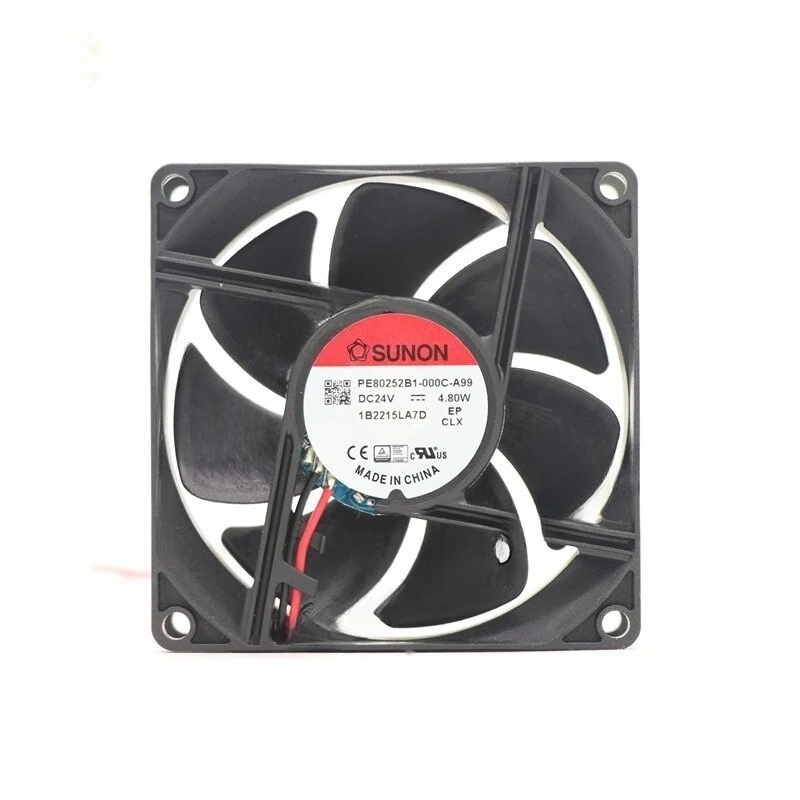 

HTS SUNON PE80252B1-000C-A99 DC 24V 4.8W 80*80*25MM Large Air Volume Cooling Fan 1PCS