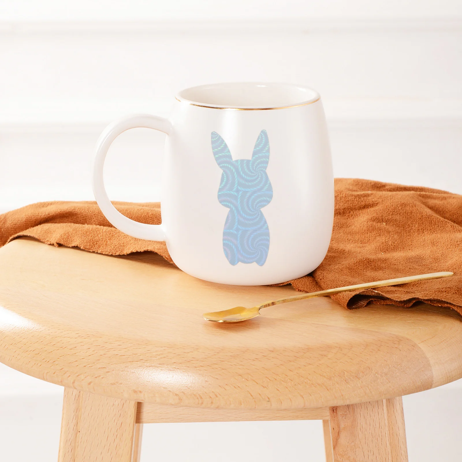 

24 Sheets Adhesive Vinyl Stickers Holographic Colored Printable Vinyl Decals DIY Craft Film Glass Cup Decals Self-Adhesive