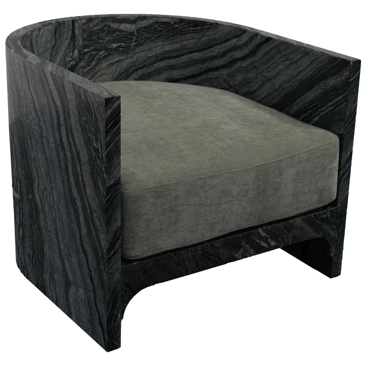 Luxury modern marble sofa set with convertible lounge chair with cooling function