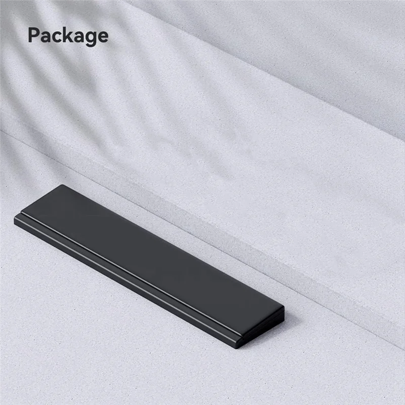 

Подставка для запястий клавиатуры с футляром для хранения настольной перегородки, для клавиатуры компьютера, офисный прочный черный