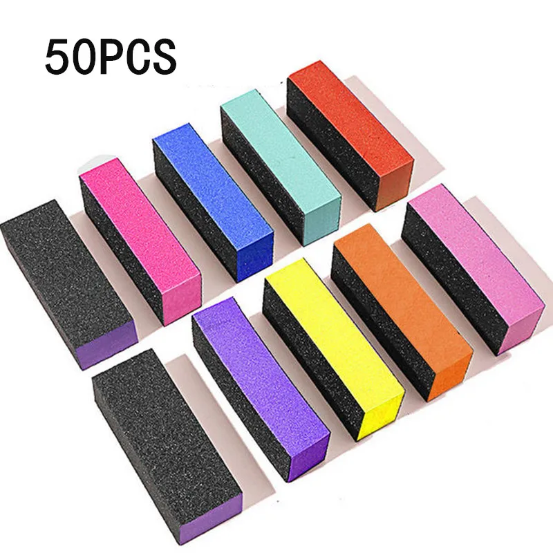 

10/20/50PCS Nail Polisher Sanding Buffer, Nail Polisher, Buffing File, Nail Art, Pedicure Manicure Tool, 3 Side , 100/180 Grit